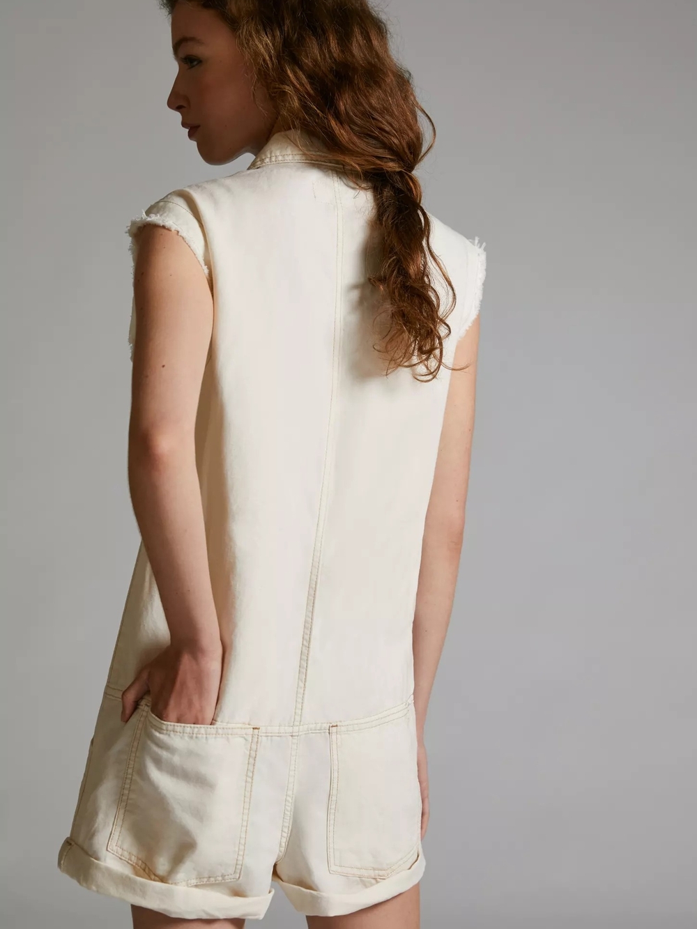 Anthropologie Pilcro Mechanic Romper Size Small - Picture 4 of 7